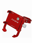 Держатель для смартфона ANNI Phone Holder 6 Point на велосипед, мотоцикл, самокат, красный 6975117869052
