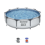 Каркасный бассейн Steel Pro Max 305х76см, 4678л, фил.-насос 1249л/ч, Bestway (56408 BW) 6942138981810